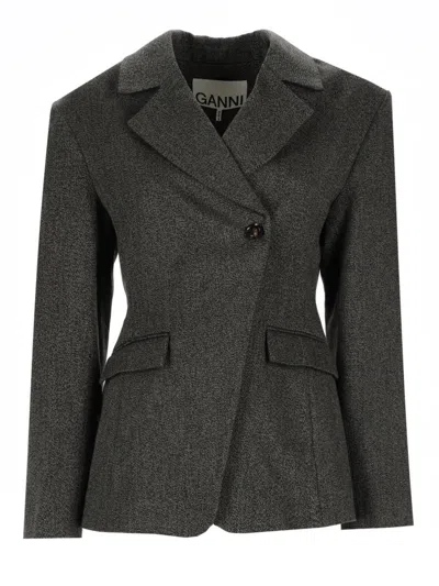 GANNI BLAZER MOULINE