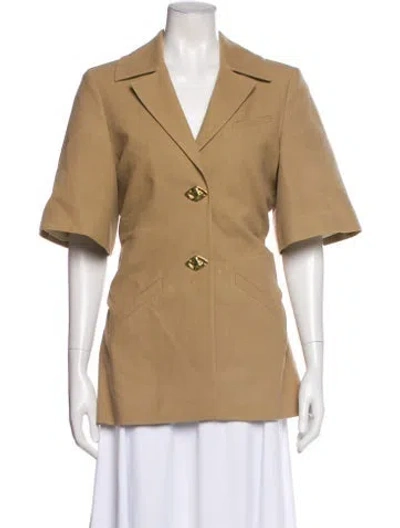 Pre-owned Ganni Blazer In Neutral