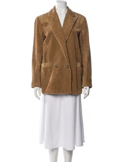 Pre-owned Ganni Blazer In Neutral