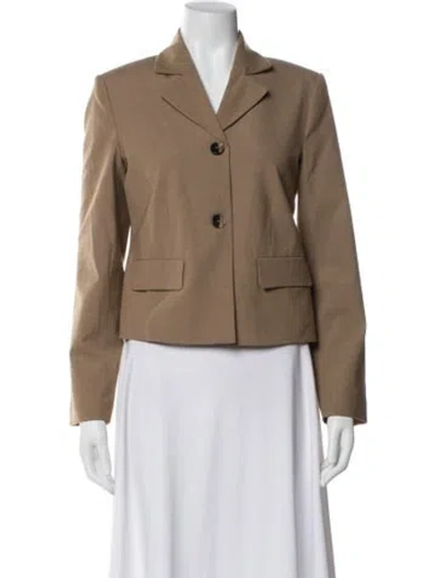 Pre-owned Ganni Blazer In Neutral