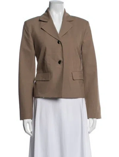Pre-owned Ganni Blazer In Neutrals