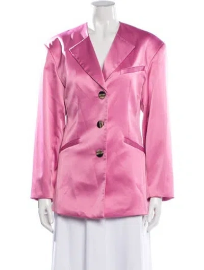 Pre-owned Ganni Blazer In Pink