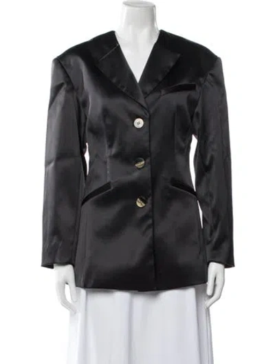 Pre-owned Ganni Blazer W/ Tags In Black