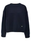 Ganni Boiled Wool Sweater, Cardigans Blue In Blue