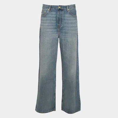 Ganni Blue Denim Cotton Jeans