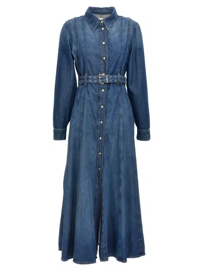 GANNI BLUE MAXI DENIM DRESS