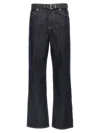 Ganni Rinse Belt Izey Jeans In Blue