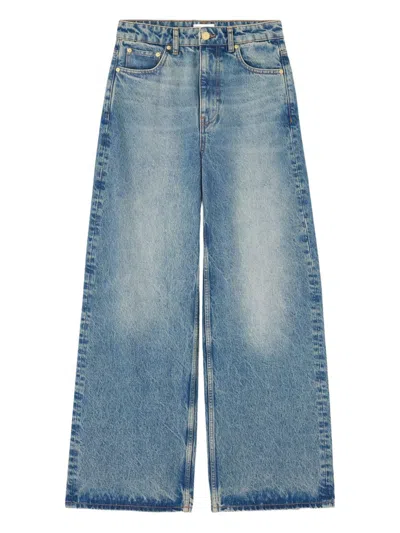 Ganni Blue Organic Cotton Jeans