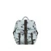 Ganni Re-tech Nylon Backpack With Floral Pattern In Blue
