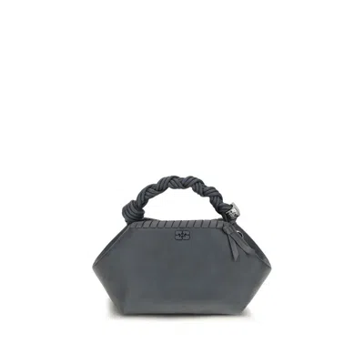 Ganni Blue Polyethylene Shoulder Bag In Purple