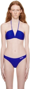 Ganni Minimalist Bikini Top In 572 Daphne