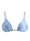 Ganni String Bikini Top In Blue