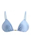 Ganni String Bikini Top In Blue