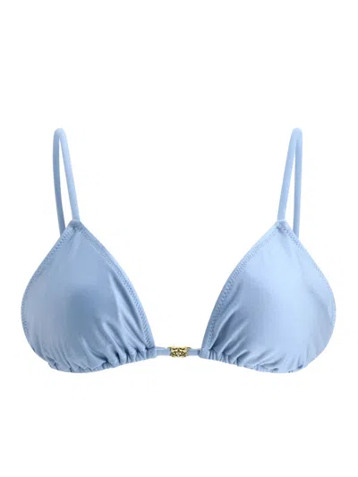 GANNI GANNI "BLUE STRING" BIKINI TOP
