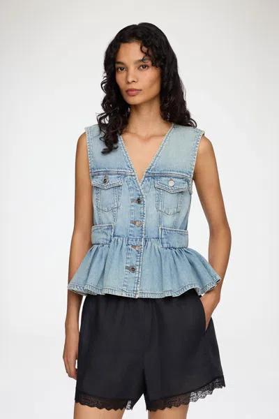 Ganni Blue Vest