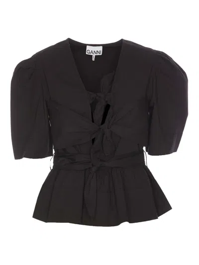 GANNI BLUSA - NEGRO