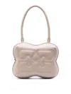 Ganni Small Egret Butterfly Shoulder Bag In Grey