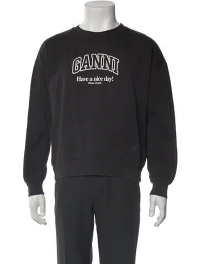 Pre-owned Ganni Bomber Jacket In Gray