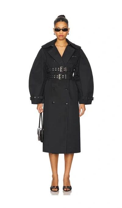 GANNI BONDED TRENCH COAT