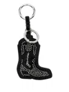 Ganni Western Boot Keyring In Black