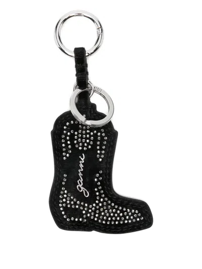 GANNI BOOT-SHAPE KEYRING