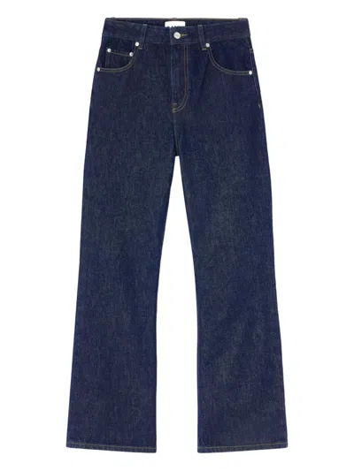 Ganni Klassische Bootcut-jeans In Blue