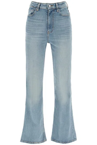 Ganni Bootcut Jeans In Light Blue