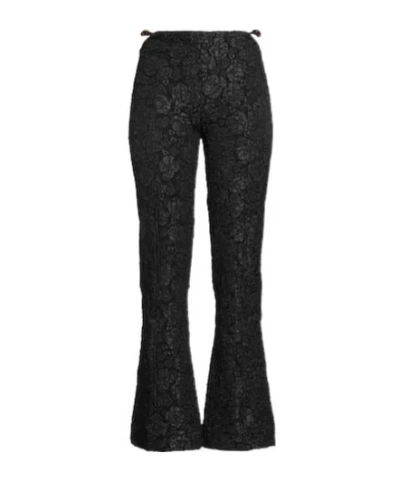 Ganni Bootcut Trousers In Black