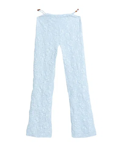 Ganni Bootcut Trousers In Blue