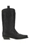 Ganni Embroidered Western Boots Women