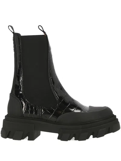 Ganni Boots In Black