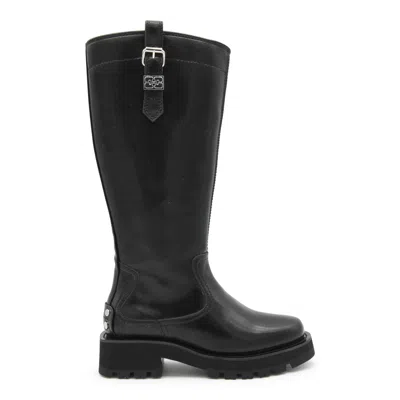 Ganni Boots Blacks And Greys
