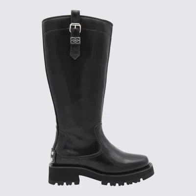 Ganni Boots Blacks And Greys