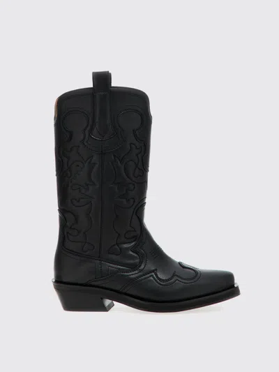 GANNI BOOTS GANNI WOMAN COLOR BLACK,G83712002