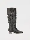 Ganni Slouchy Boot "butterfly" In Black