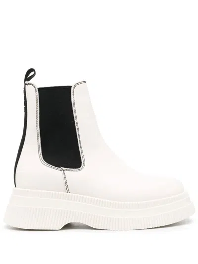 Ganni Boots In White