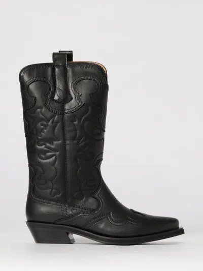 Ganni Boots  Woman Color Black