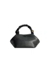 Ganni Hexagonal Leather Shoulder Bag With Butterfly Detail