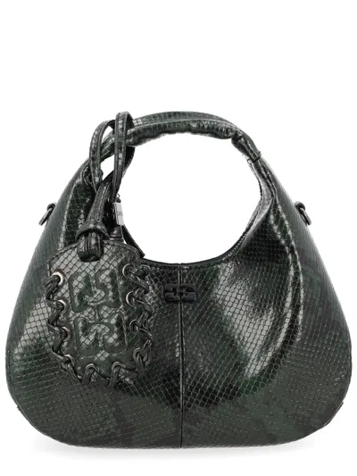 Ganni Borsa "hobo" Mini In Green
