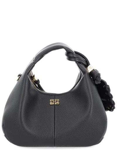Ganni Borsa Hobo Small In Black