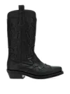 Ganni Embroidered Western Boots Women