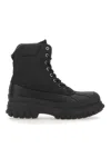 Ganni Outdoor Lace-up Boot In Black