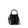 Ganni Bou Bag -  - Synthetic Leather - Black In Black