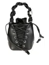 Ganni Recycled-leather Tote Bag In Black
