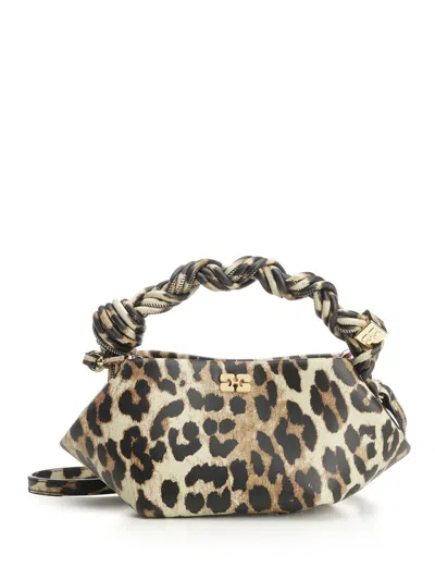 GANNI GANNI BOU BAG MINI PRINT HANDBAGS ANIMALIER