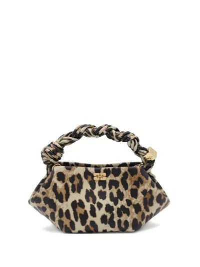 Ganni Bou Bag Mini Woman Leopard Print In Animal Print