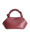 Ganni Small Bou Top-handle Bag In Red