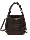 Ganni Women's Bou Bucket Bag In Brown