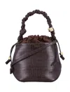 Ganni Women's Bou Bucket Bag In Brown
