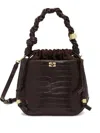 Ganni Women's Bou Bucket Bag In Brown